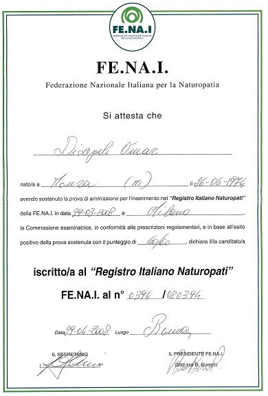 Iscrizione Registro Naturopati